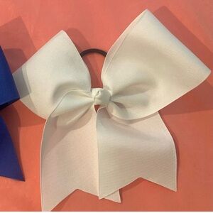 Varsity Cheer Bow-White